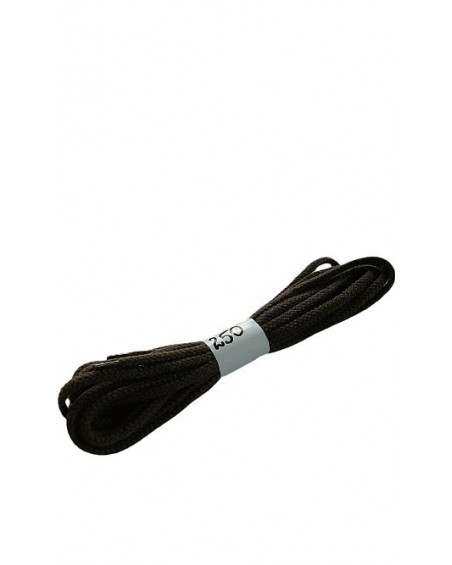 Ciemnobrązowe sznurówki do butów bawełniane płaskie 250 cm Halan