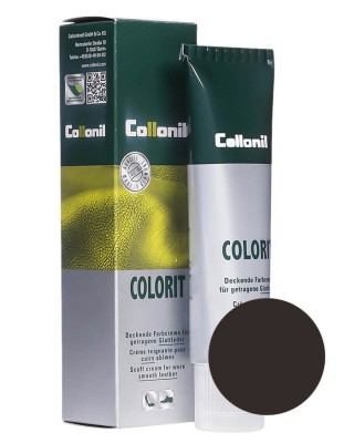 Ciemnobrązowa pasta, renowator do skóry licowej, Colorit Collonil