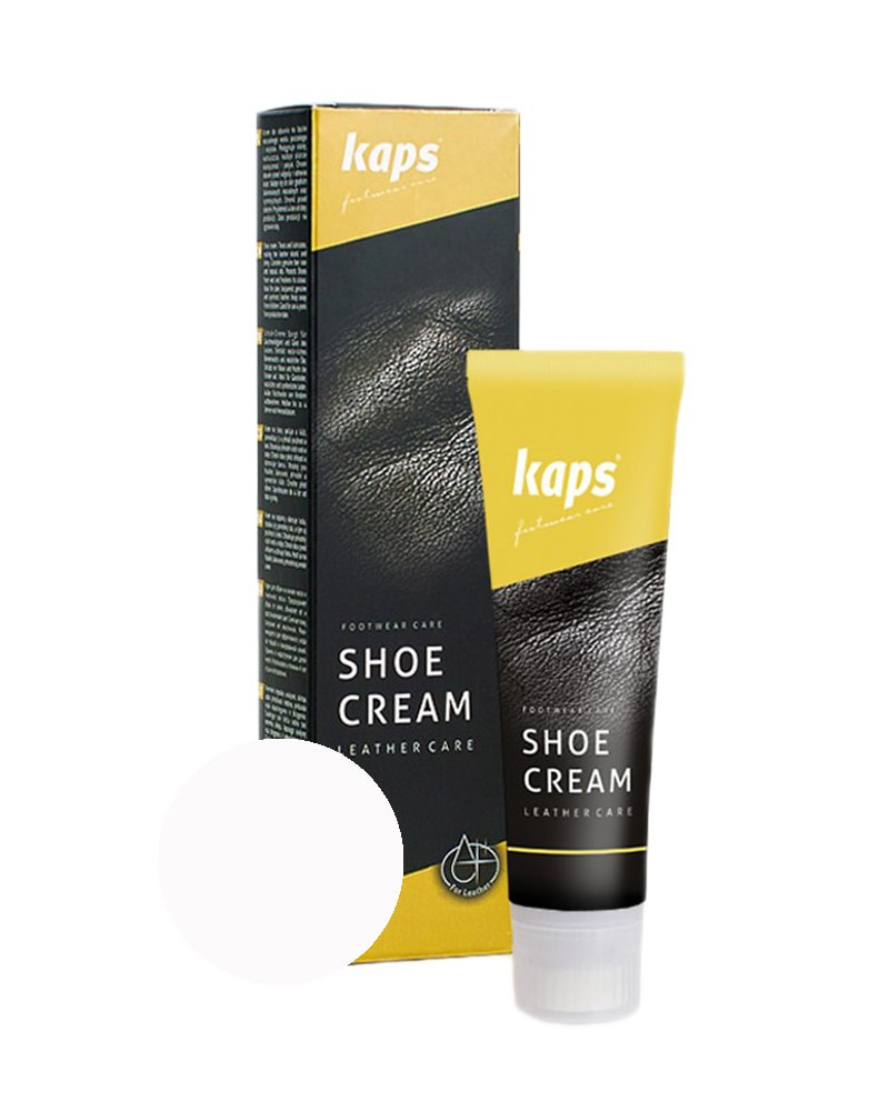 Biały krem, pasta do butów, Shoe Cream Kaps, 101, 75 ml