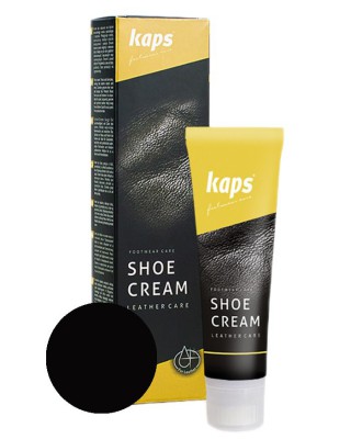 Czarny krem, pasta do butów, Shoe Cream Kaps, 118, 75 ml