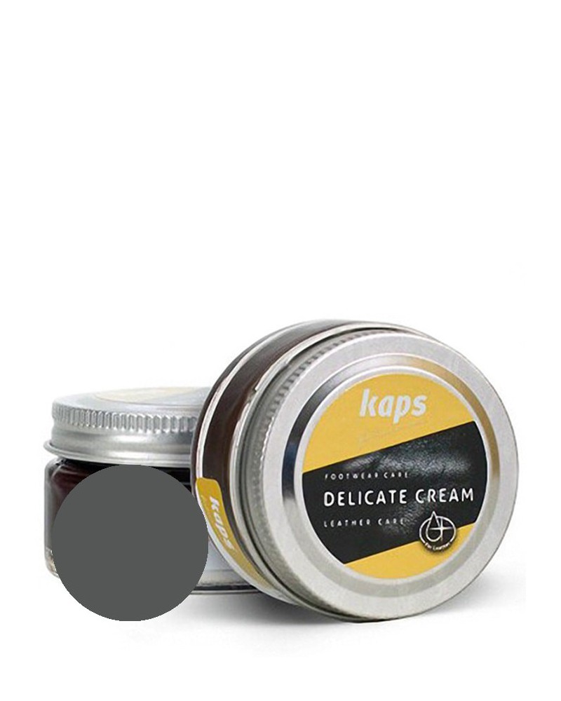 Ciemnoszary krem, pasta do skóry licowej, Delicate Cream Kaps, 115