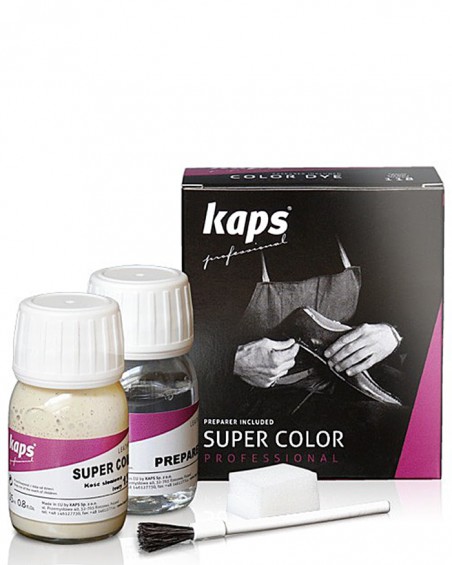 Farba do skór naturalnych, czarna, Super Color Preparer, 118, Kaps