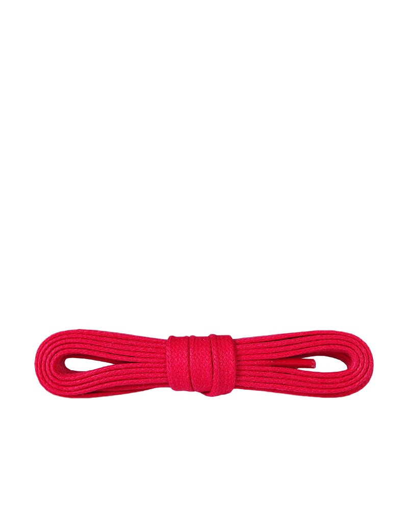 Czerwone, płaskie, woskowane sznurówki do butów, 75 cm, Kaps