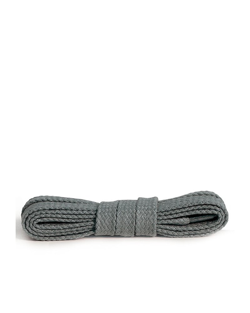 Szare, ciemnopopielate sznurówki do butów, płaskie, 150 cm, Kaps