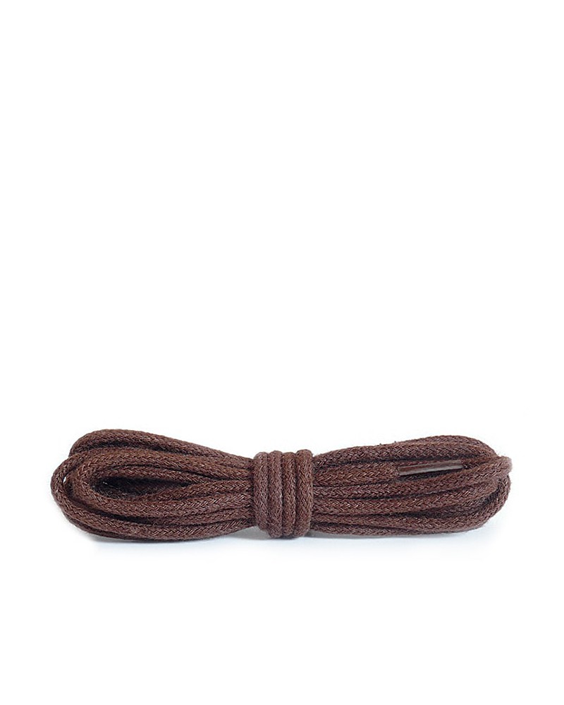 Brązowe, okrągłe cienkie, sznurówki do butów, 120 cm, Kaps