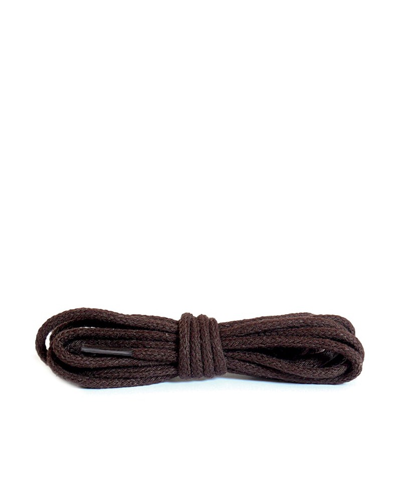 Ciemnobrązowe, okrągłe cienkie, sznurówki do butów, 100 cm, Kaps