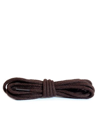 Ciemnobrązowe, okrągłe cienkie, sznurówki do butów, 120 cm, Kaps