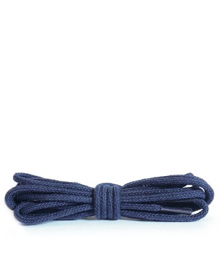 Granatowe, cienkie, sznurówki do butów, 60 cm, Kaps