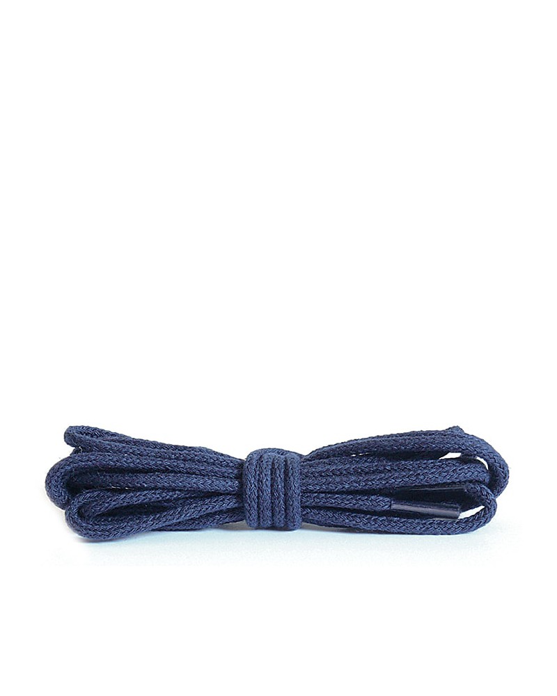 Granatowe, okrągłe cienkie, sznurówki do butów, 45 cm, Kaps