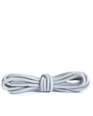 Szare, jasnoszare okrągłe cienkie, sznurówki do butów, 100 cm, Kaps