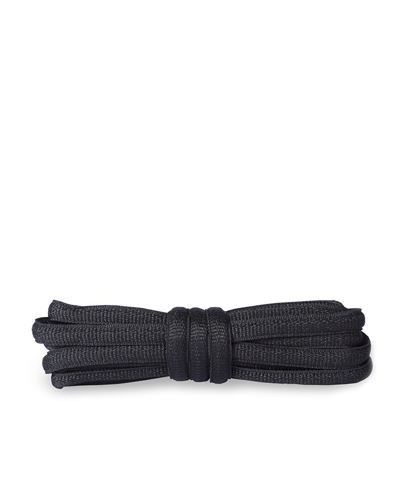 Czarne, poliestrowe, sznurówki do butów sportowych, 90 cm, Kaps