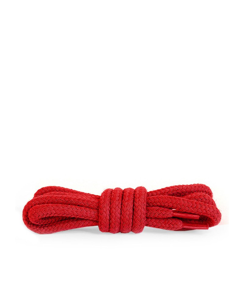 Czerwone, okrągłe grube, sznurówki do butów, 100 cm, Kaps