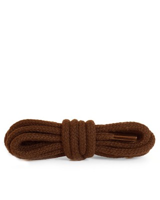 Brązowe, okrągłe grube, sznurówki do butów, 75 cm, Kaps