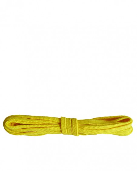 Żółte, płaskie, bawełniane sznurówki do butów, 90 cm