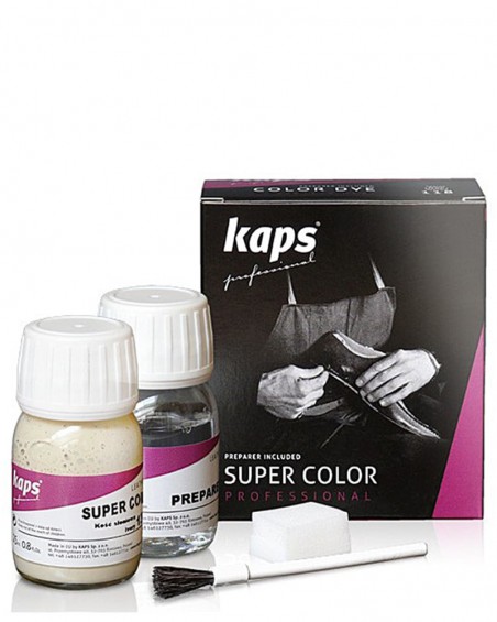 Farba do skór naturalnych, Jasnoszara, Super Color Preparer, 114, Kaps