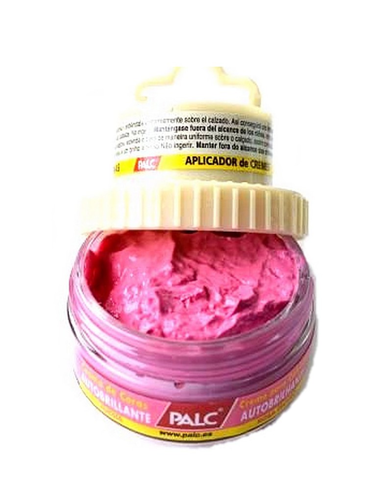 Różowa pasta woskowa, nabłyszczająca, 2 w 1, Shoe Cream, Palc