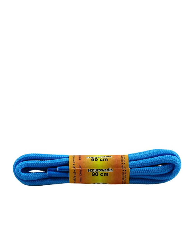 Niebieskie, poliestrowe, sznurówki do butów sportowych, 90 cm