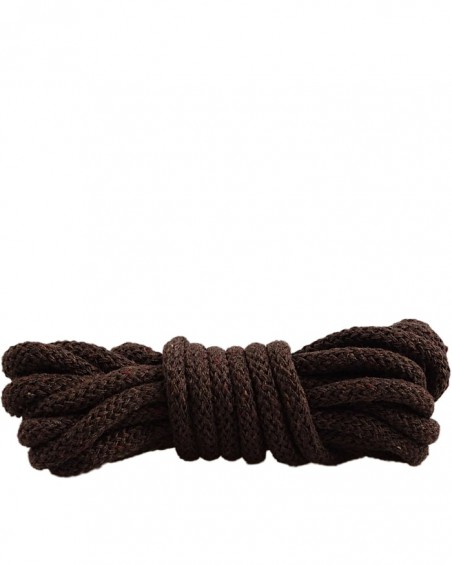 Ciemnobrązowe, okrągłe grube, sznurówki do butów, 75 cm, Mazbit