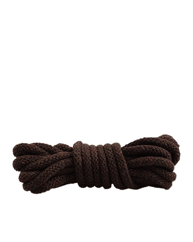 Ciemnobrązowe, okrągłe grube, sznurówki do butów, 60 cm, Mazbit