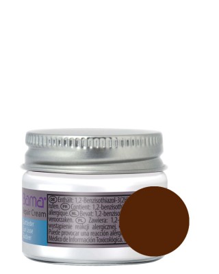 Ciemnobrązowy reperator koloru do skóry licowej, Repair Cream, Bama