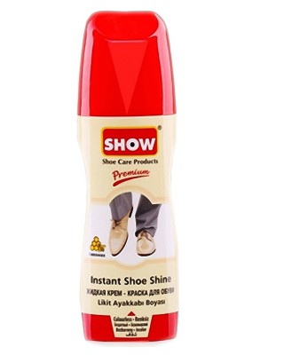 Bezbarwna pasta w płynie do butów, samo połyskowa, Show, 75 ml