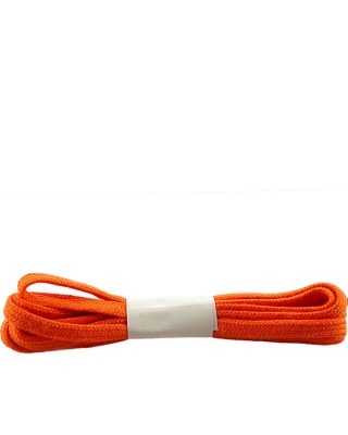 Pomarańczowe, płaskie sznurówki do butów, bawełniane, 75 cm