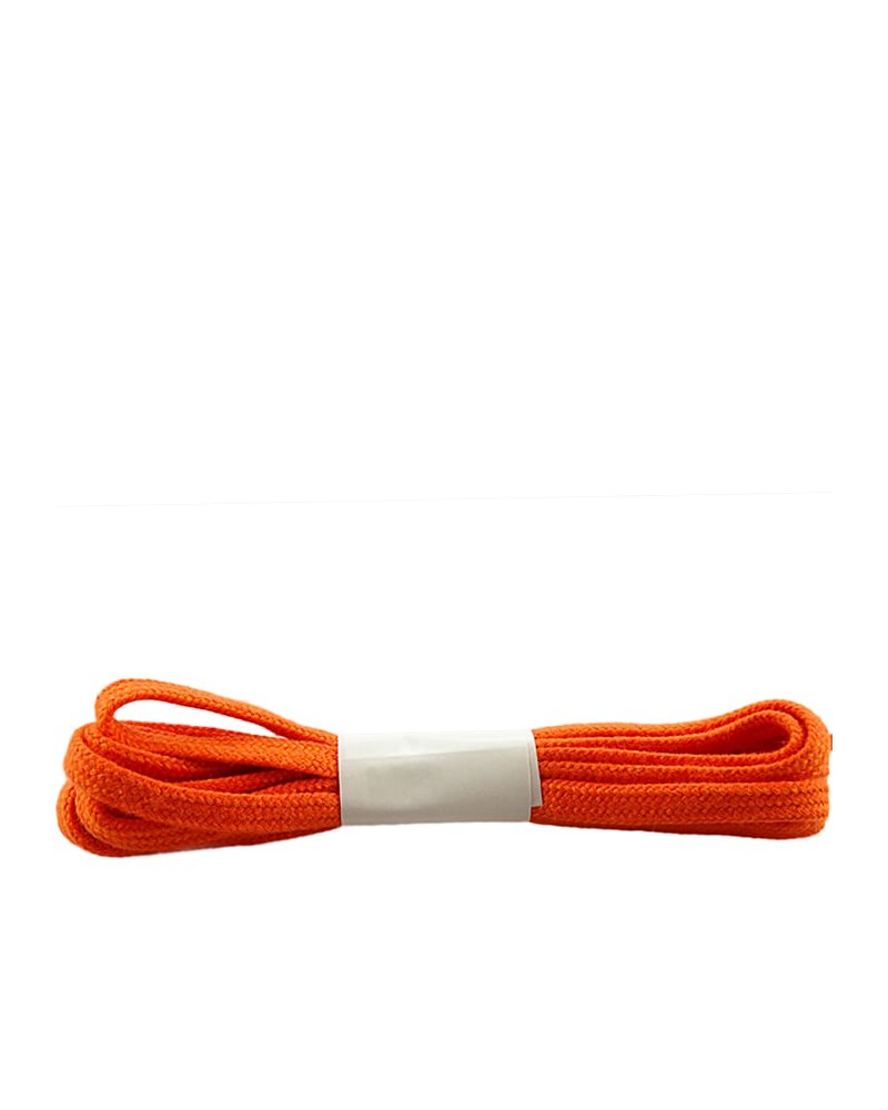 Pomarańczowe, płaskie sznurówki do butów, bawełniane, 180 cm