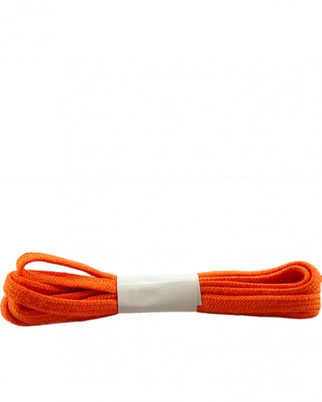 Pomarańczowe, płaskie sznurówki do butów, bawełniane, 90 cm