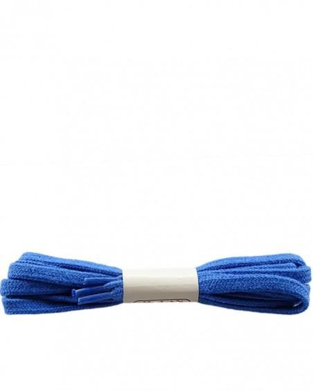 Niebieskie, płaskie sznurówki do butów, bawełniane, 120 cm