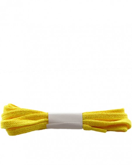 Żółte, płaskie sznurówki do butów, bawełniane, 150 cm