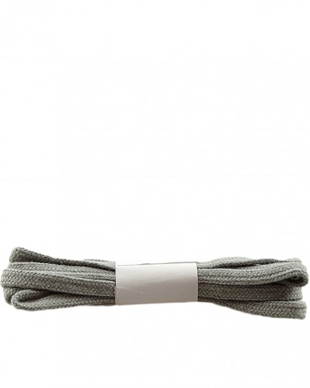 Szare, płaskie sznurówki do butów, bawełniane, 75 cm