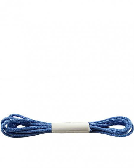 Niebieskie, cienkie, woskowane sznurówki do butów, 75 cm, Halan