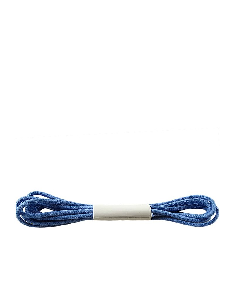 Niebieskie, cienkie, woskowane sznurówki do butów, 120 cm, Halan