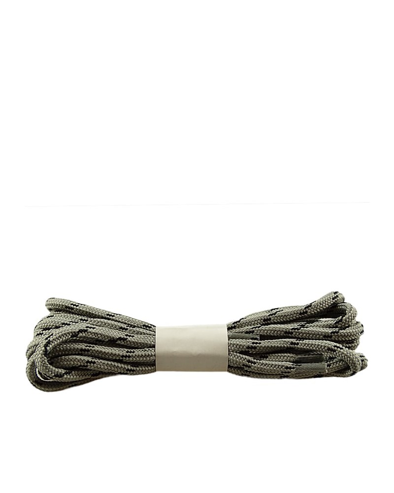 Szaro-czarne, trekkingowe sznurówki do butów, 120 cm, Halan