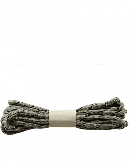 Szaro-czarne, trekkingowe sznurówki do butów, 100 cm, Halan