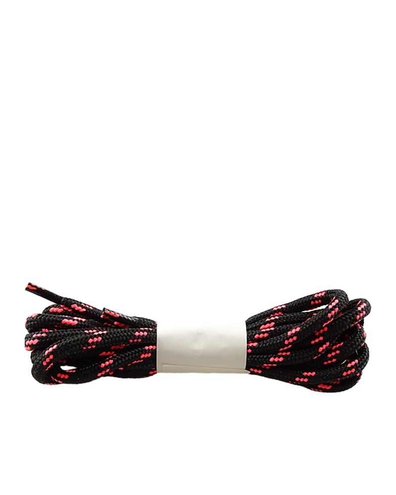 Czarno-różowe, trekkingowe sznurówki do butów, 120 cm, Halan