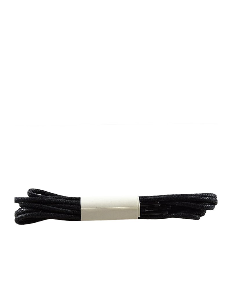 Czarne, cienkie, woskowane sznurówki do butów, 60 cm, Halan
