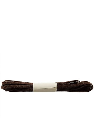 Brązowe, płaskie, woskowane sznurówki do butów, 180 cm, Halan