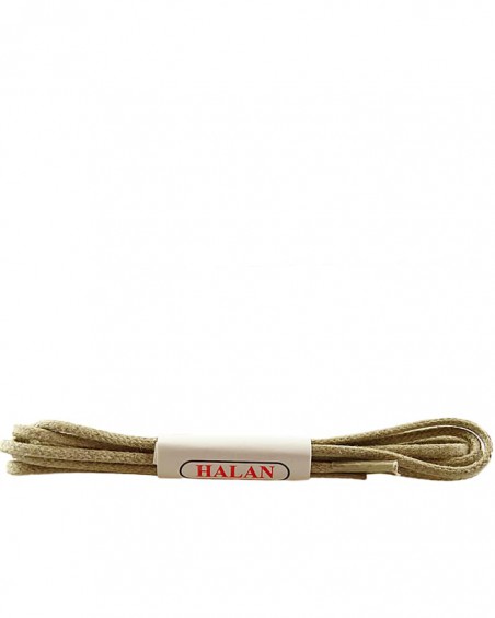 Jasnobeżowe, cienkie, woskowane sznurówki do butów, 60 cm, Halan