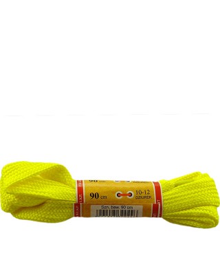 Żółte, płaskie, sznurówki do butów, sport, 15, 90 cm