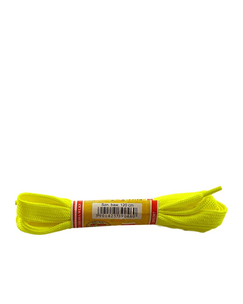 Żółte, płaskie, sznurówki do butów, sport, 10, 90 cm, Mazbit