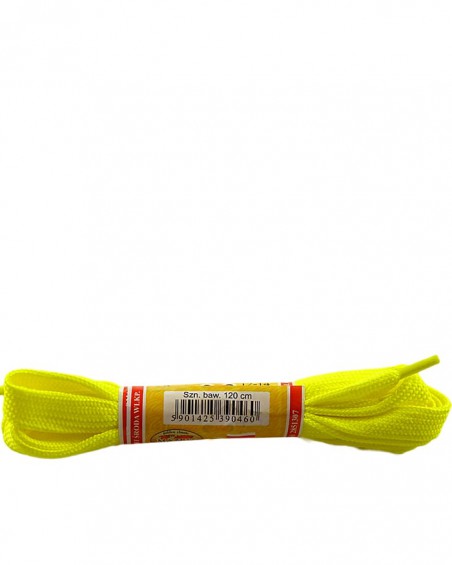 Żółte, płaskie, sznurówki do butów, sport, 10, 120 cm, Mazbit