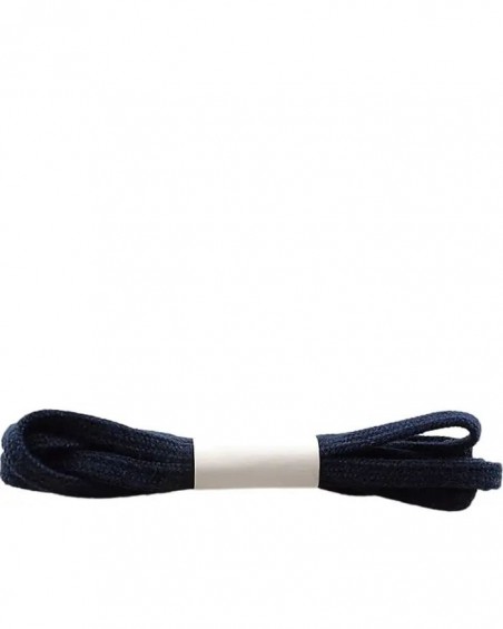 Granatowe, płaskie sznurówki do butów, bawełniane, 150 cm