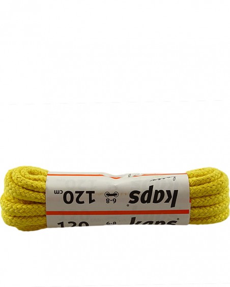 Żółte, grube, sznurówki do butów, 150 cm, Kaps