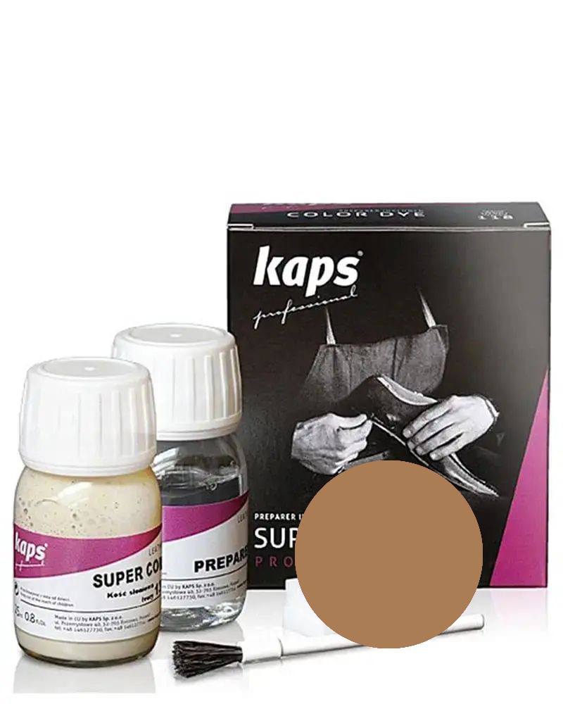 Farba do skór naturalnych, brązowy cukier, Super Color Preparer, 120, Kaps