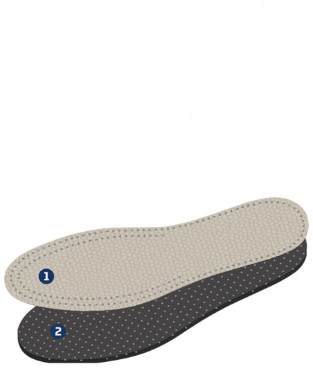Wkładki do butów, 41-46, jasnobeżowe, skórzane na lateksie