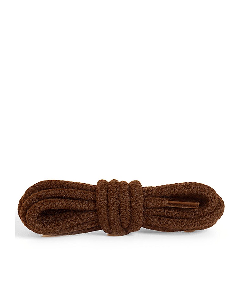 Brązowe, okrągłe grube, sznurówki do butów, 45 cm, Kaps