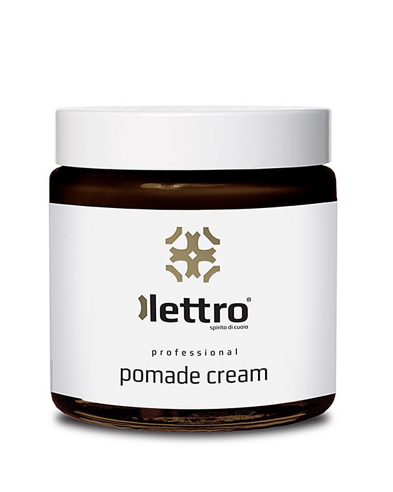 Ciemnobrązowy krem do skóry naturalnej, 100 ml, Pomade Cream Lettro