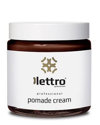 Brązowy krem do skóry naturalnej, 100 ml, Pomade Cream Lettro