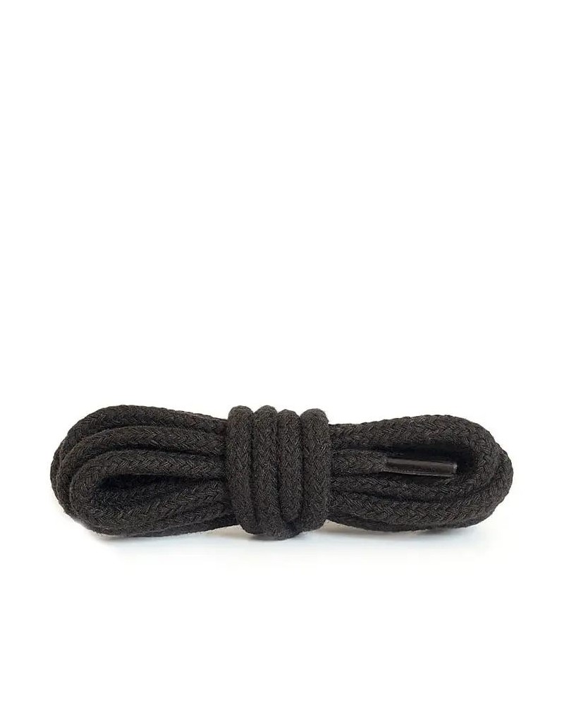 Czarne, okrągłe grube, sznurówki do butów, 45 cm, Kaps